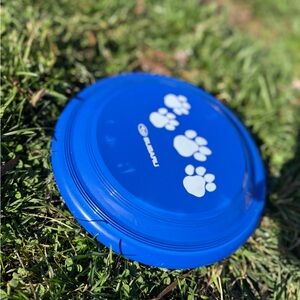 Subaru Blue Paw Print Dog Disc